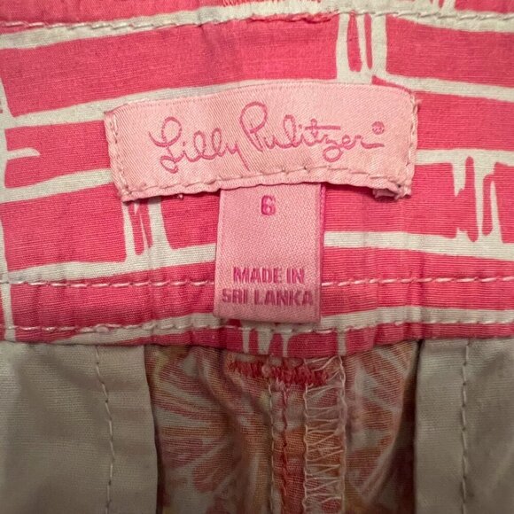 Lilly Pulitzer Women's Shorts Ten Speed Bike Print Size 6 - Picture 2 of 6